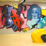 Graffiti Auftrag Sportland Flensburg Bowling Center