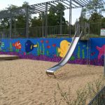 Graffiti Auftrag Spielplatz für die Stadt Flensburg