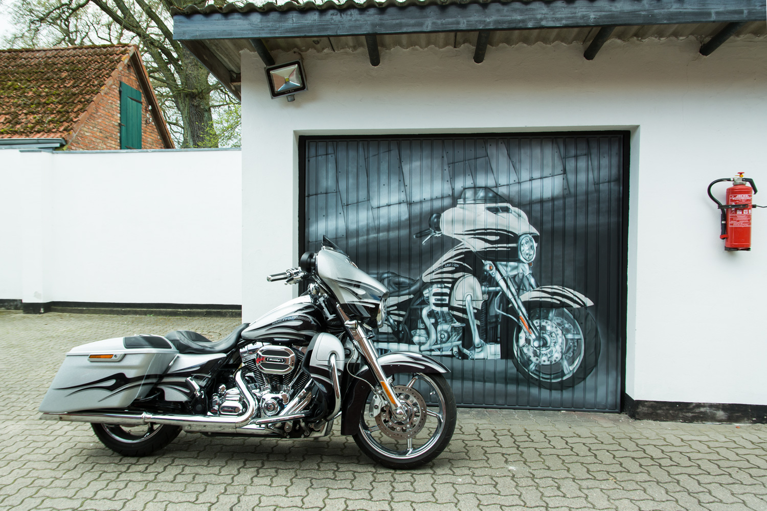 Garagentor Graffiti - Harley Davidson