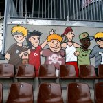St. Pauli Graffiti - Fassadengestaltung im Fußball Stadion