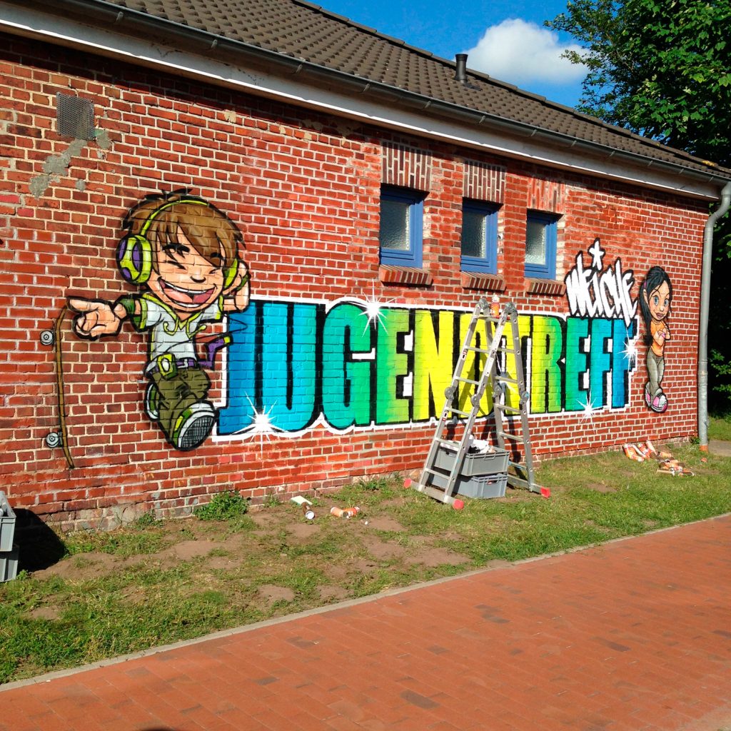 Graffiti für Jugendzentrum