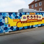 Kunst Graffiti auf Container - Für Diako Flensburg