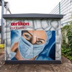 Graffiti für Oerlikon Neumünster auf einer Trafostation
