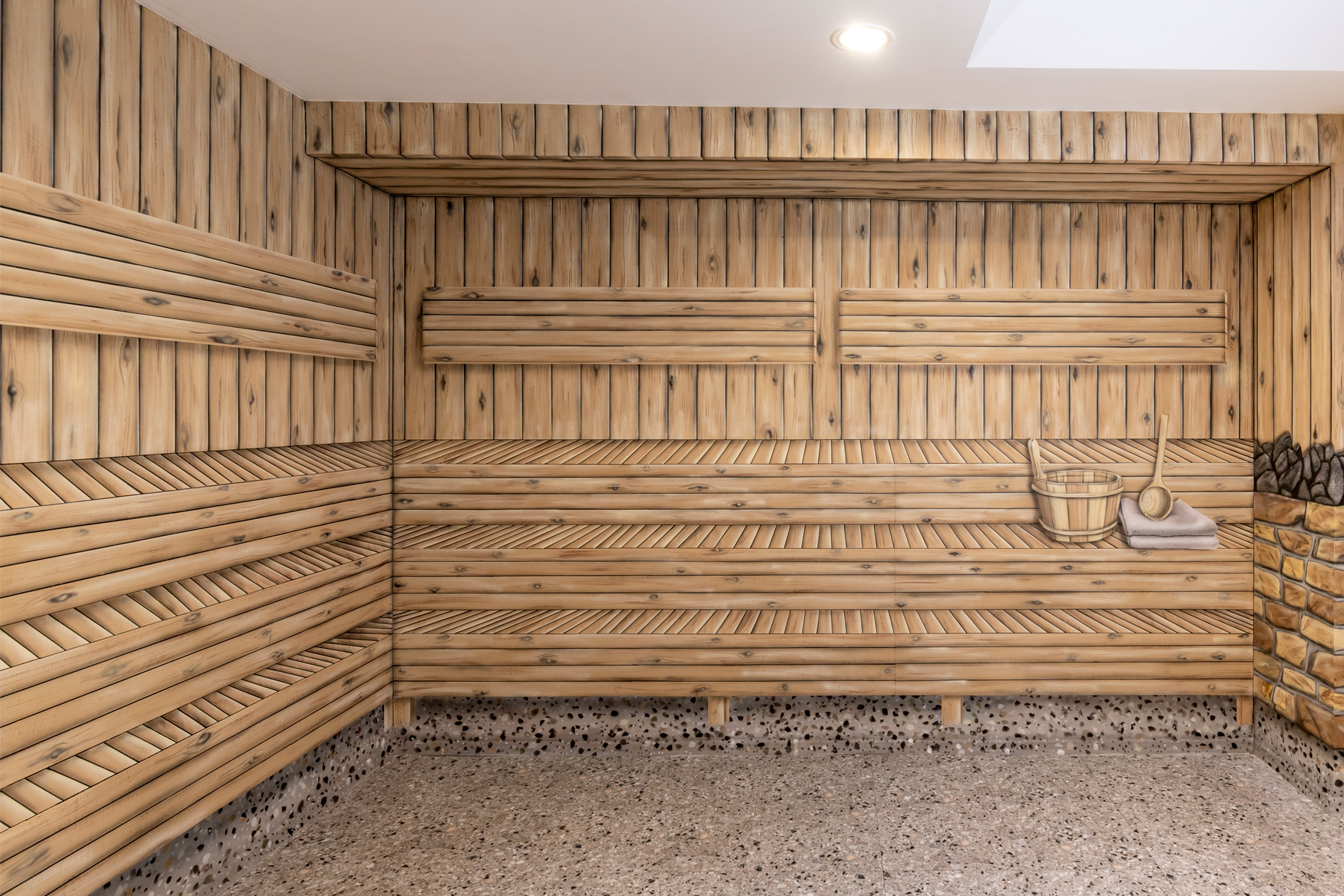 Sauna aus der Dose - Kunstmalerei