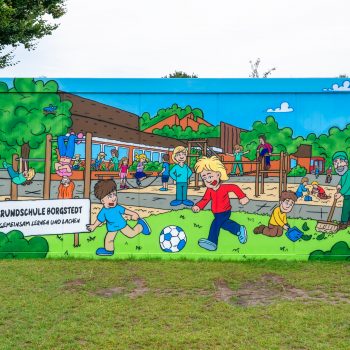 Container Graffiti für Grundschule Borgstedt