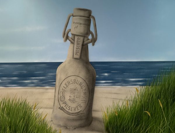 Künstlerische Wandgestaltung für die Flensburger Brauerei